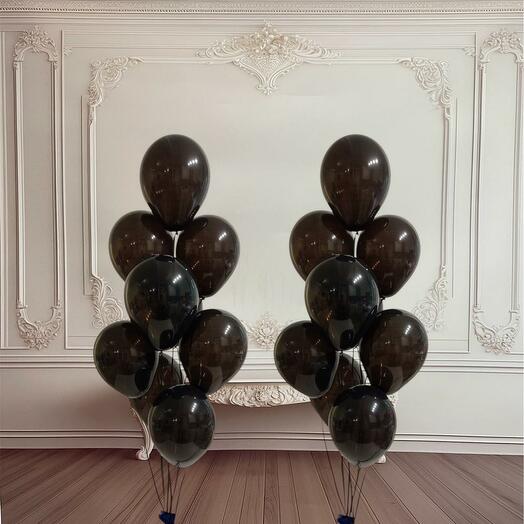 Black Beauty - 15 Helium Ballon Set